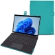 Microsoft Surface Pro 8 leather case - Bleu fluo