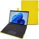 Microsoft Surface Pro 8 leather case - Jaune fluo