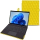 Funda de piel Microsoft Surface Pro 8 - Jaune fluo - Couture