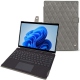 Funda de piel Microsoft Surface Pro 8 - Acier vintage - Couture