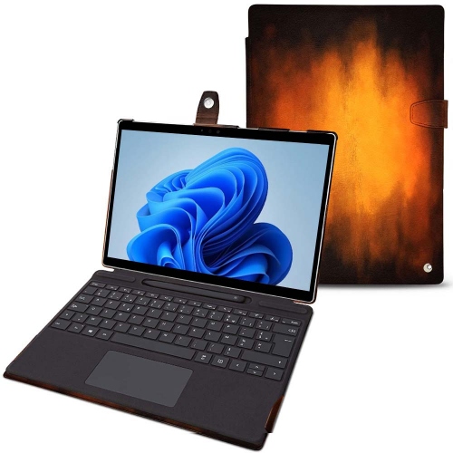 Premium Leather Case for Microsoft Surface Pro 8Fauve Patine