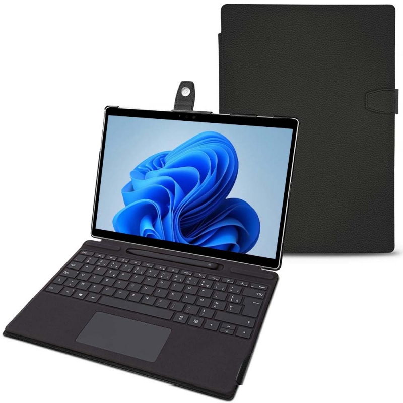 Housse cuir Microsoft Surface Pro 8 - Noir PU