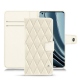 Custodia in pelle OnePlus 10 Pro - Blanc - Couture ( Bologna - White ) 