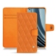Housse cuir OnePlus 10 Pro - Orange - Couture ( Nappa - Pantone 1495U ) 