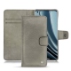 Custodia in pelle OnePlus 10 Pro - Acier vintage ( Pantone 403C ) 