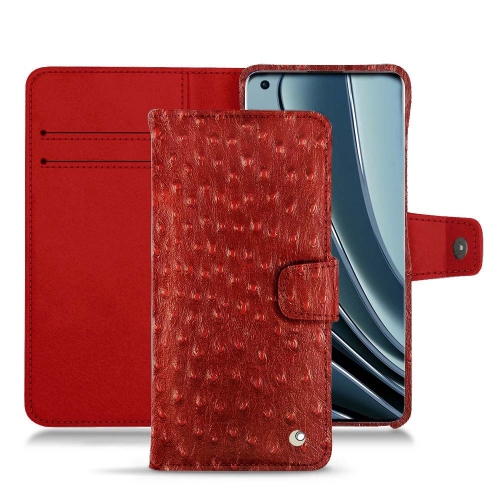 OnePlus 10 Pro: optare per una cover in pelleAutruche ciliegia ( Pantone #a4343a ) 