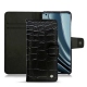 Housse cuir OnePlus 10 Pro - Crocodile nero