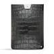 レザーケース Apple iPad Air 2  - Crocodile nero
