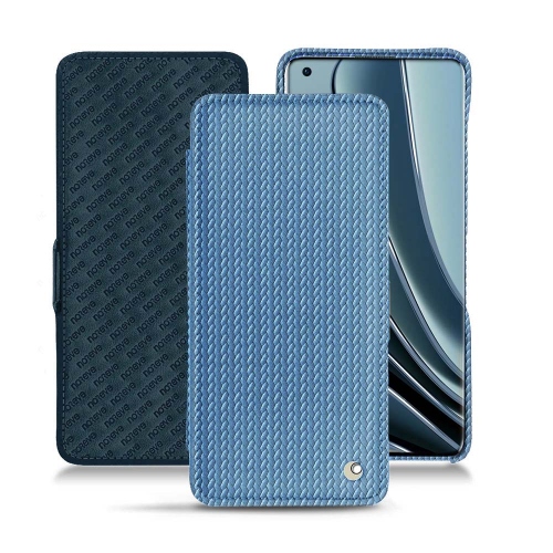 OnePlus 10 Pro用カスタマイズレザーケースAbaca ishia ( Pantone #395775 ) 