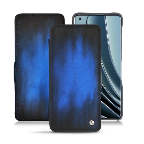 Funda de cuero personalizada para el OnePlus 10 ProBleu Patine