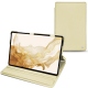 Lederschutzhülle Samsung Galaxy Tab S8 - Beige ( Nappa - Pantone 7502C ) 