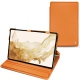 Samsung Galaxy Tab S8 leather case - Orange ( Nappa - Pantone 1495U ) 