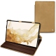 Samsung Galaxy Tab S8 leather case - Sable vintage ( Roughtcut - Gaucho#57254 ) 
