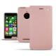 Housse cuir Nokia Lumia 830  - Rose ( Nappa - Pantone 2365C ) 