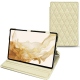 가죽 커버 Samsung Galaxy Tab S8 - Ivoire - Couture ( Sleek P C12 - White ) 