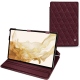 Capa em pele Samsung Galaxy Tab S8 - Lie de vin - Couture ( Pantone 5115C ) 