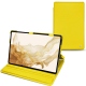 Samsung Galaxy Tab S8 leather case - Jaune fluo