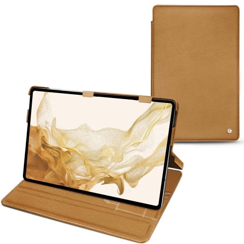 Funda de cuero para Samsung Galaxy Tab S8Castan esparciate ( Pantone #824F2A )