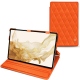 Capa em pele Samsung Galaxy Tab S8 - Orange fluo - Couture