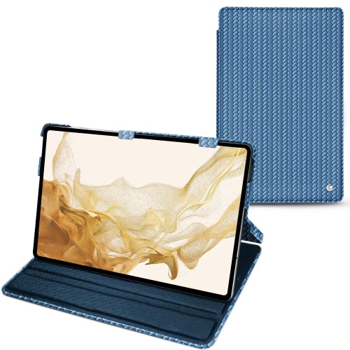 Funda de cuero para Samsung Galaxy Tab S8Abaca ishia ( Pantone #395775 ) 