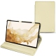 가죽 커버 Samsung Galaxy Tab S8 - Beige PU