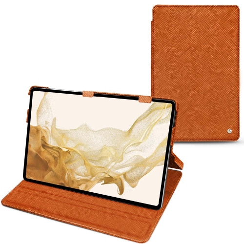 Funda de cuero para Samsung Galaxy Tab S8Orange vibrant ( Pantone #e36b39 ) 