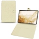 Samsung Galaxy Tab S8 leather case - Ivoire ( Sleek P C12 - White ) 