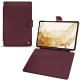 Samsung Galaxy Tab S8 leather case - Lie de vin ( Pantone 5115C ) 