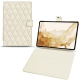 Lederschutzhülle Samsung Galaxy Tab S8 - Blanc - Couture ( Bologna - White ) 