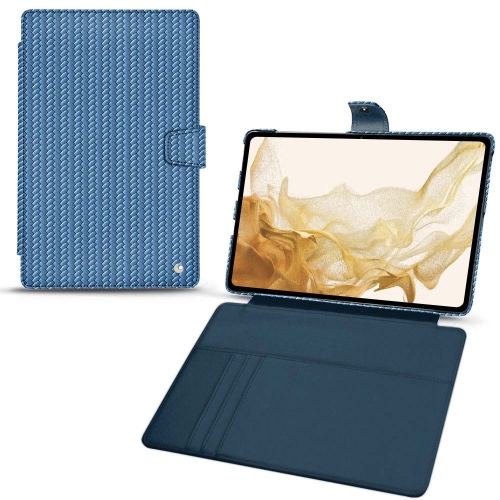 Funda de cuero para Galaxy Tab S8Abaca ishia ( Pantone #395775 ) 