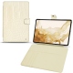 Samsung Galaxy Tab S8 leather case - Crocodile milk