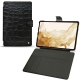 Samsung Galaxy Tab S8 leather case - Crocodile nero