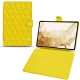 Housse cuir Samsung Galaxy Tab S8 - Jaune fluo - Couture