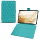 Samsung Galaxy Tab S8 leather case - Bleu fluo - Couture