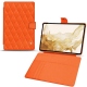 Samsung Galaxy Tab S8 leather case - Orange fluo - Couture