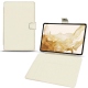 Housse cuir Samsung Galaxy Tab S8 - Blanc PU