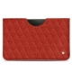 Pochette cuir Samsung Galaxy Tab S8 - Papaye - Couture ( Pantone 180C ) 