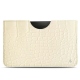 Samsung Galaxy Tab S8 leather pouch - Crocodile milk
