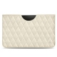 Pochette cuir Samsung Galaxy Tab S8 - Blanc escumo - Couture