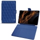 Samsung Galaxy Tab S8+ leather case - Bleu océan - Couture ( Nappa - Pantone 293C ) 