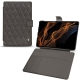 Housse cuir Samsung Galaxy Tab S8+ - Anthracite - Couture ( Pantone 424C ) 