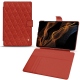 Housse cuir Samsung Galaxy Tab S8+ - Papaye - Couture ( Pantone 180C ) 