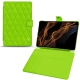 Samsung Galaxy Tab S8+ leather case - Vert fluo - Couture