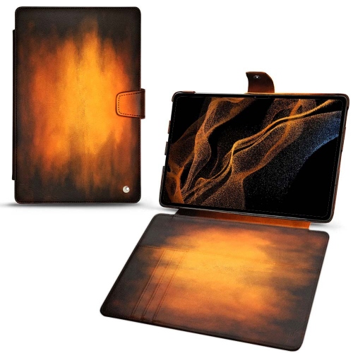 Leather case and cover for Samsung Galaxy Tab S8+Fauve Patine