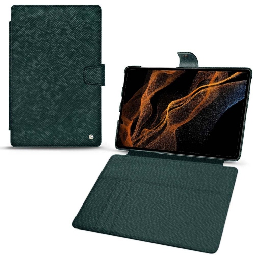 Funda y cubierta de cuero para Samsung Galaxy Tab S8+Vert séduisant ( Pantone #1d3c34 ) 