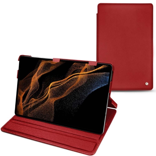 Custodia e cover in pelle Galaxy Tab S8+ con patta orizzontaleRouge ( Nappa - Pantone #d50032 ) 