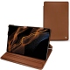 Samsung Galaxy Tab S8+ leather case - Marron ( Nappa - Pantone 1615C ) 