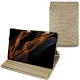 Samsung Galaxy Tab S8+ leather case - Autruche desert