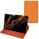 Samsung Galaxy Tab S8+ leather case - Abaca arancio