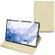 Capa em pele Samsung Galaxy Tab S8 Ultra - Beige ( Nappa - Pantone 7502C ) 
